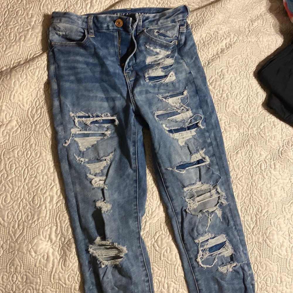 American Eagle Curvy high rise Jeggings.